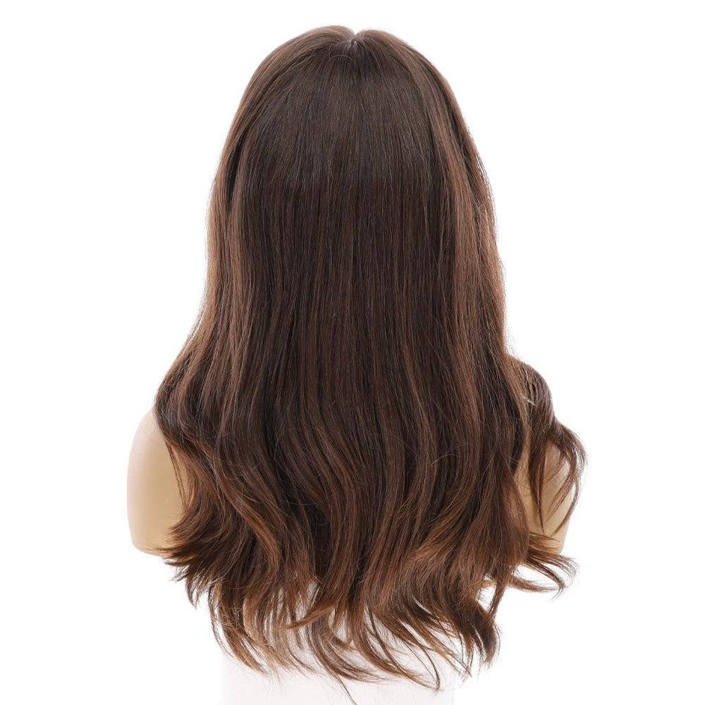 20" Luxe Silk Top Wig #5 Warm Dark Brown - Image 3