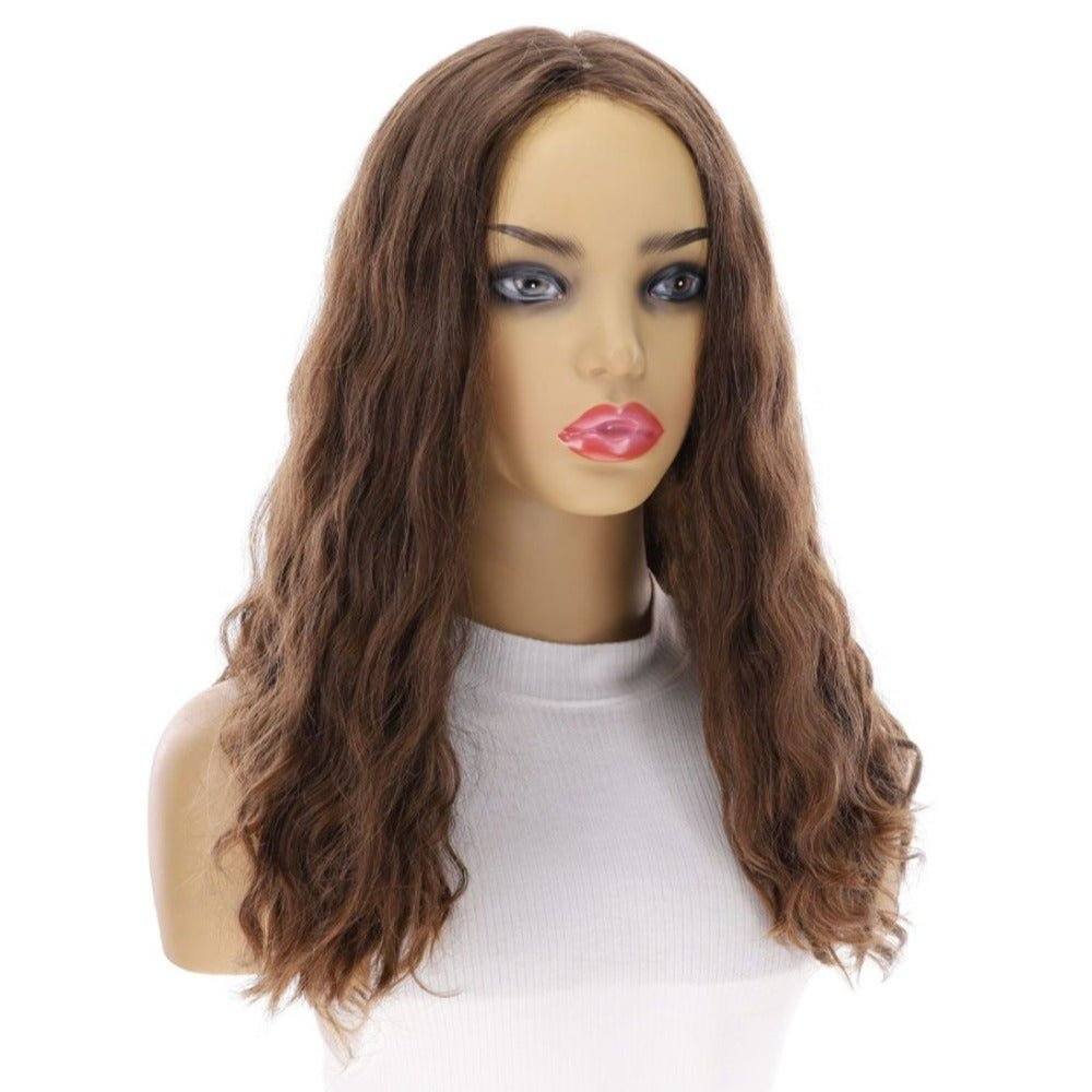20" Luxe Silk Top Wig #5 Warm Dark Brown Wavy - Image 3