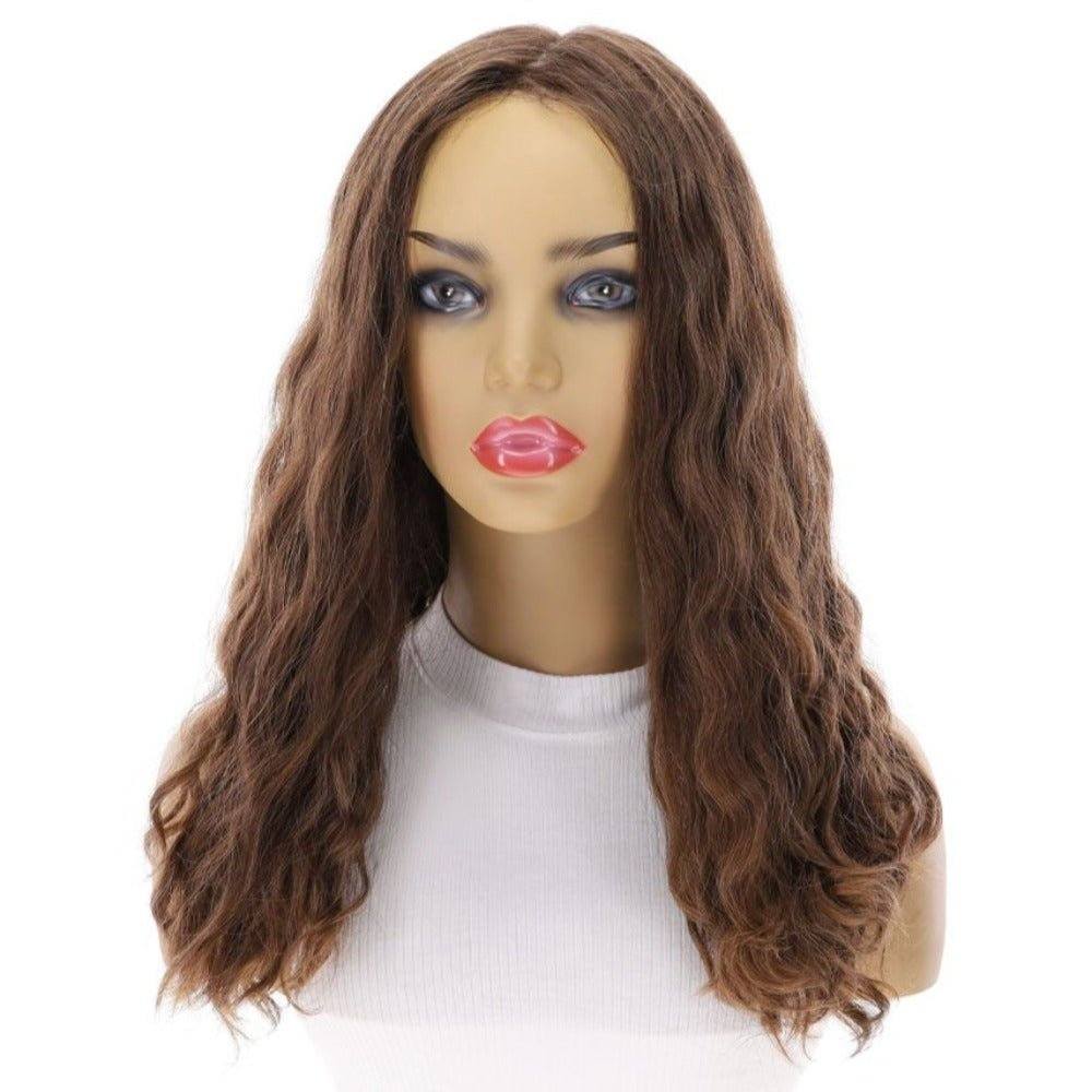 20" Luxe Silk Top Wig #5 Warm Dark Brown Wavy - Image 4