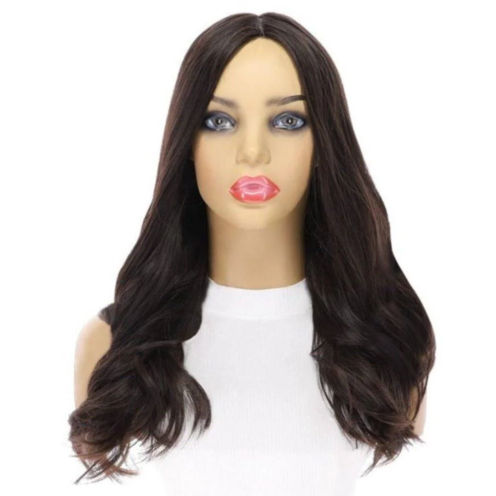 20" Luxe Silk Top Wig #2 Neutral Dark Brown - Image 4