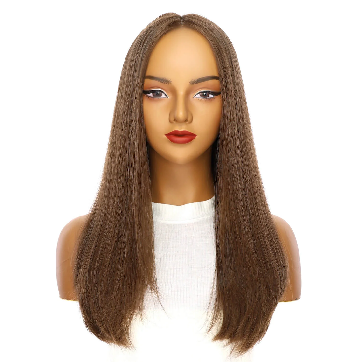 20" Luxe Silk Top Wig #10 Neutral Light Brown - Image 2