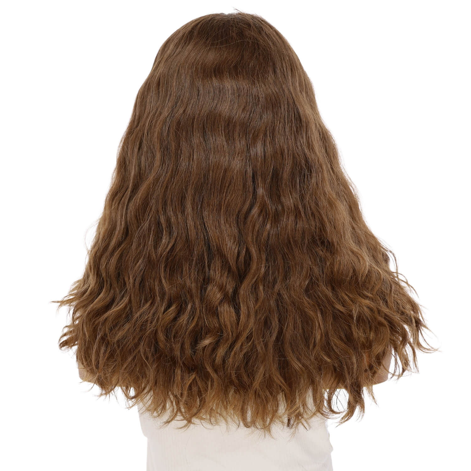 20" Luxe Silk Top Wig #10 Neutral Light Brown Wavy - Image 3