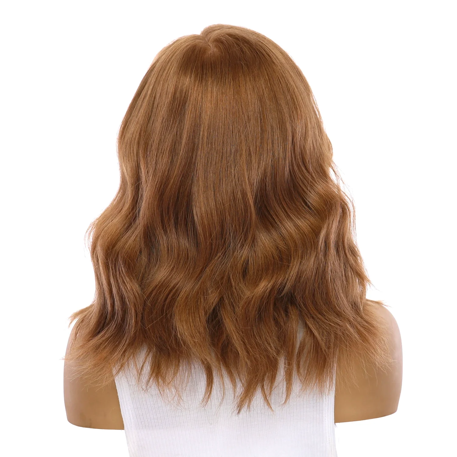 20" Luxe Silk Top Wig #14 Warm Dark Blonde - Image 3
