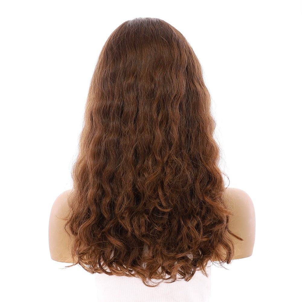 20" Luxe Silk Top Wig #6 Neutral Medium Brown Wavy - Image 3
