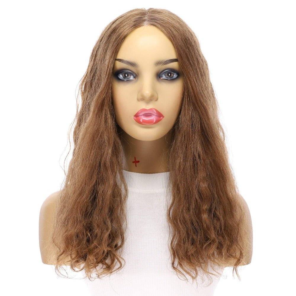 20" Luxe Silk Top Wig #12 Warm Light Brown Wavy - Image 4