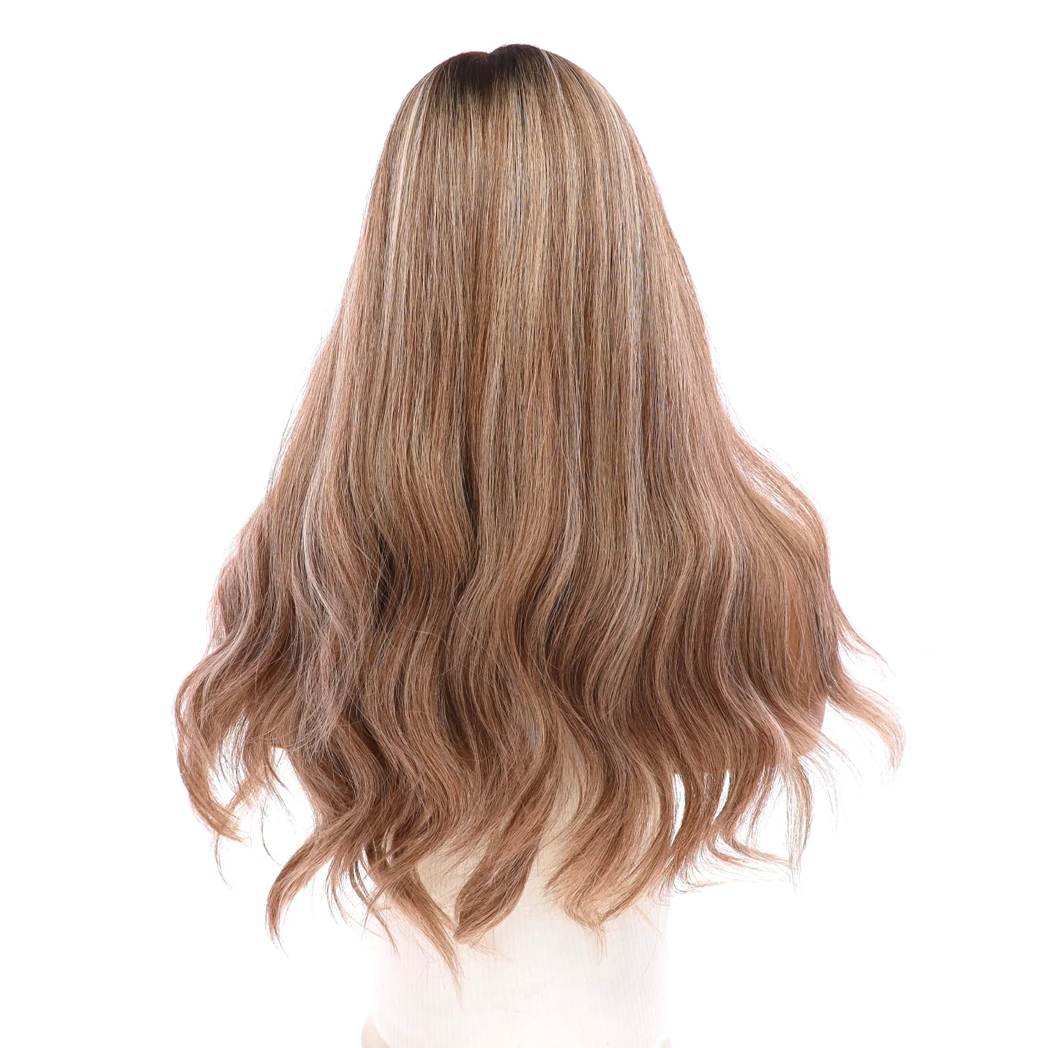 20" Onyx Silk Top Topper Ashy Blonde w/ Highlights - Image 3