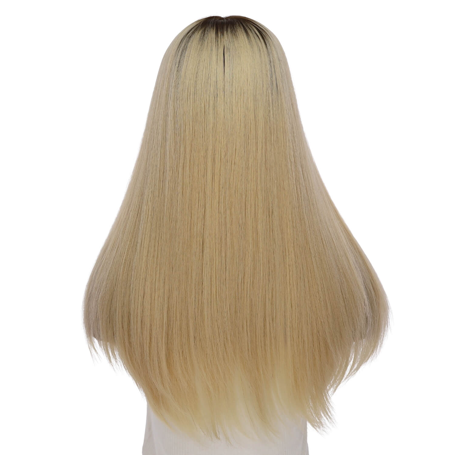 20" Onyx Silk Top Topper Warm Platinum Blonde - Image 3