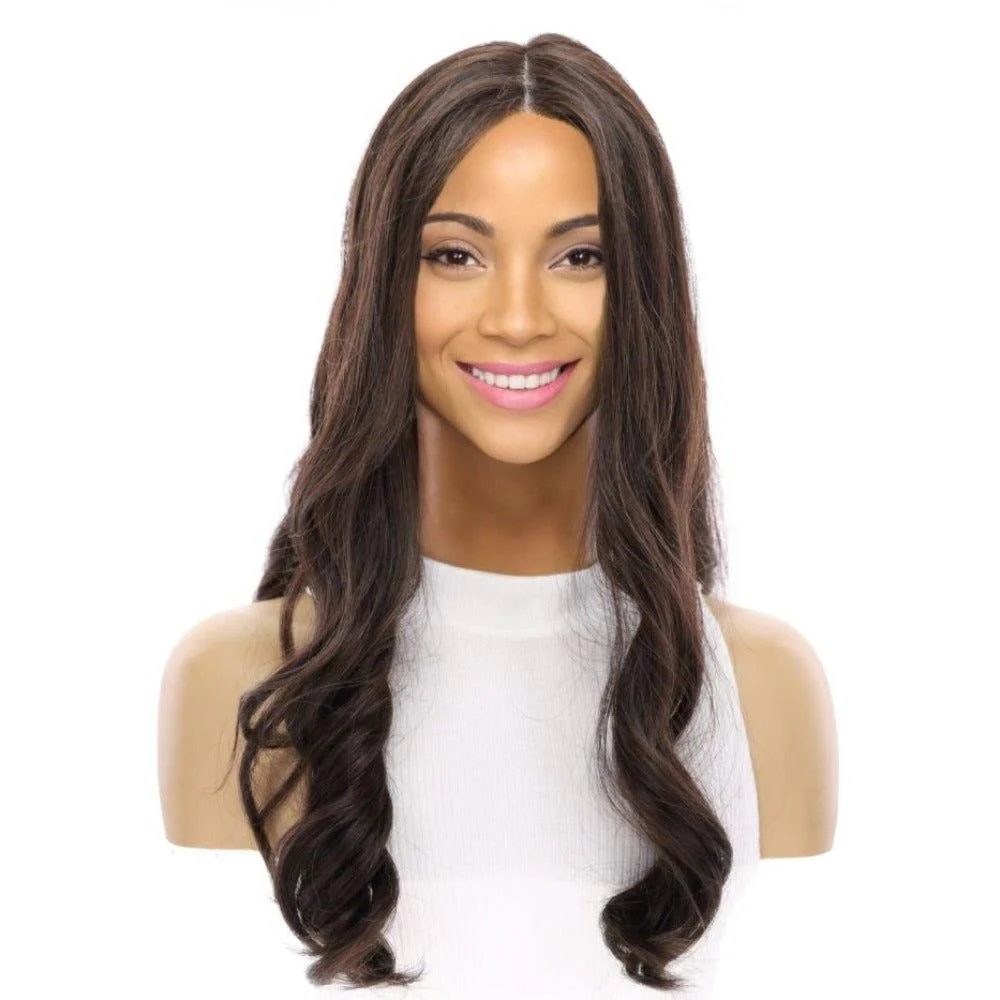 20" Onyx Silk Top Topper Dark Brown - Image 2