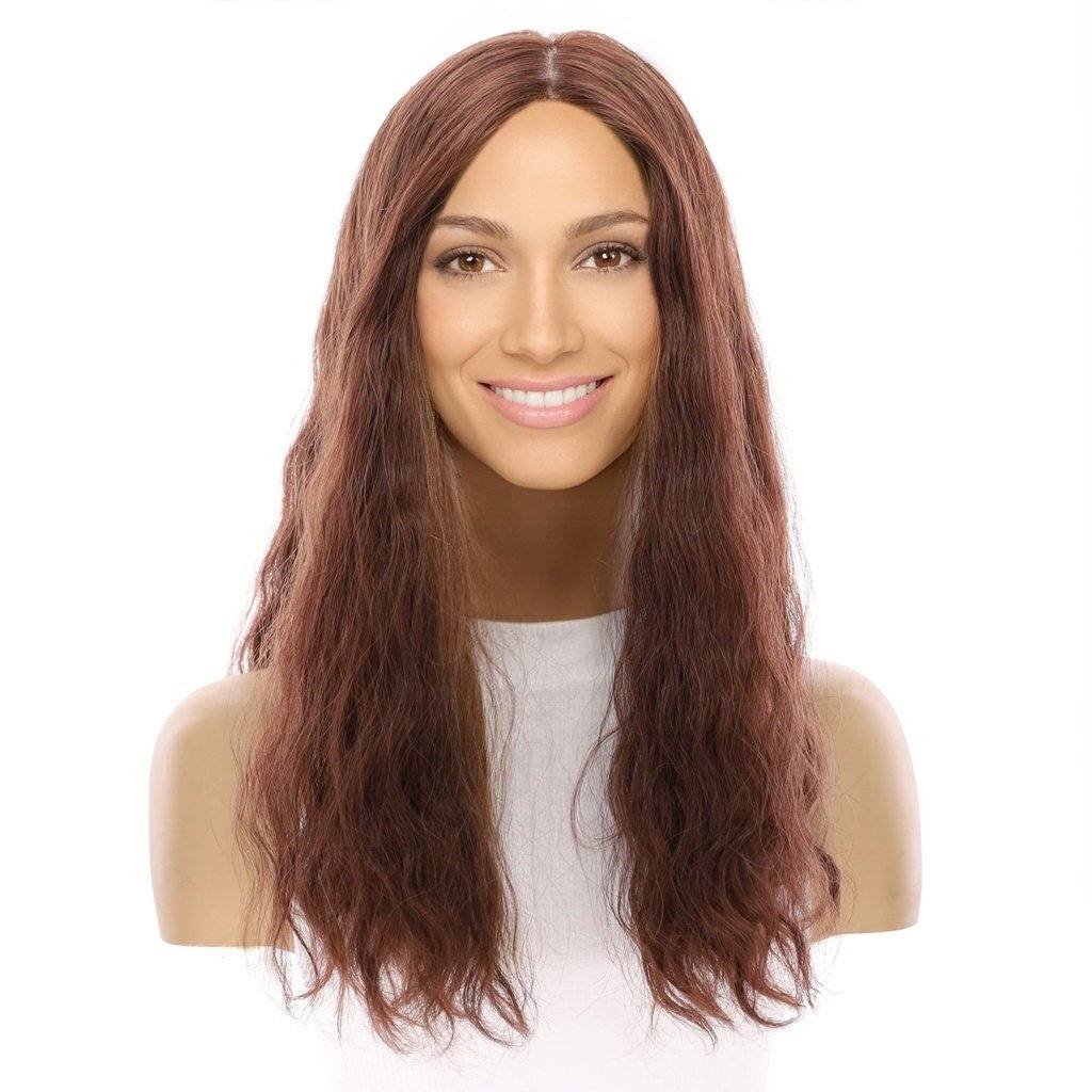 20" Princess Silk Top Wig Auburn Wavy - Image 2