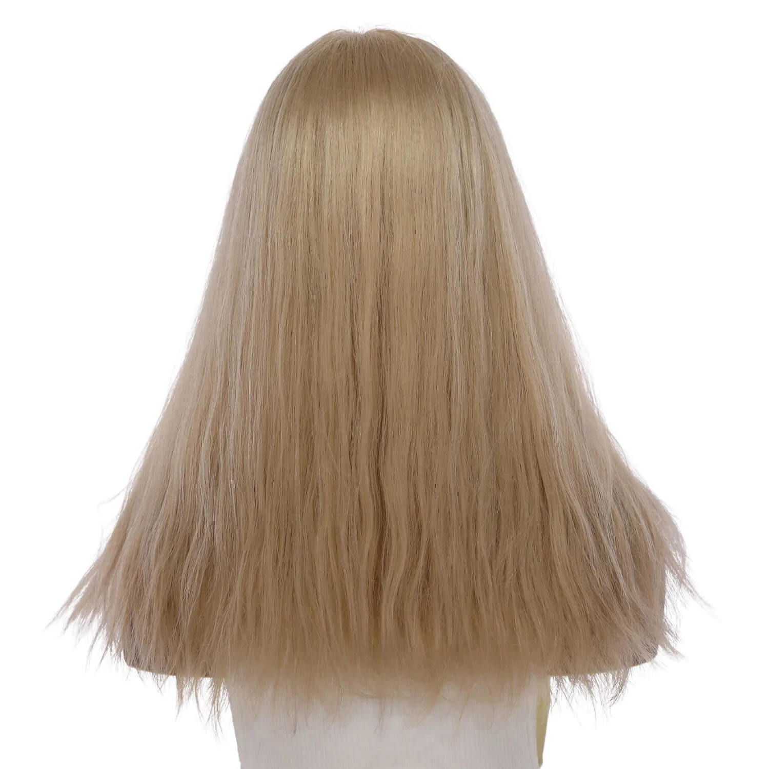 20" Princess Silk Top Wig Beige Blonde w/ No Rooting Wavy - Image 3