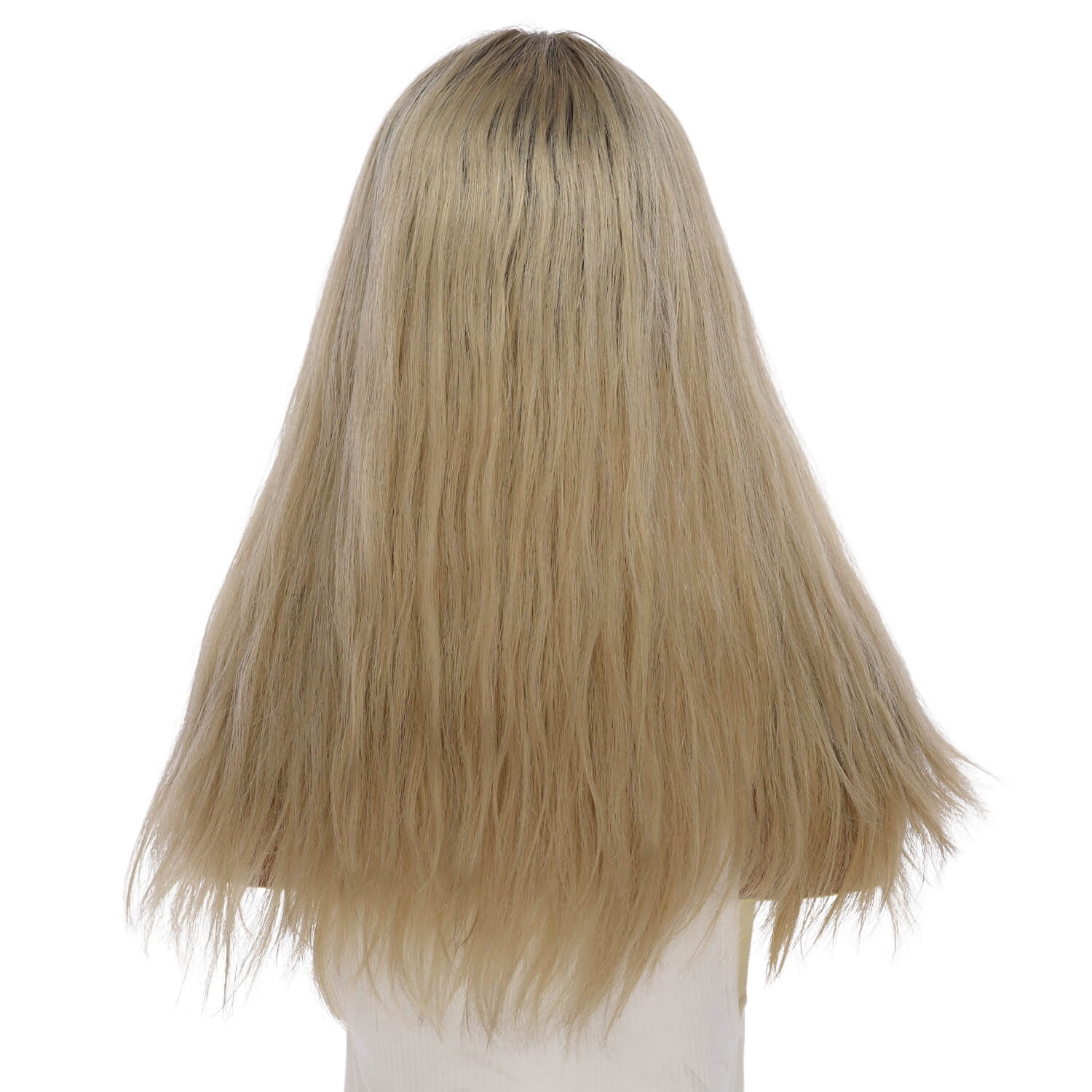20" Princess Silk Top Wig Beige Blonde Wavy - Image 3