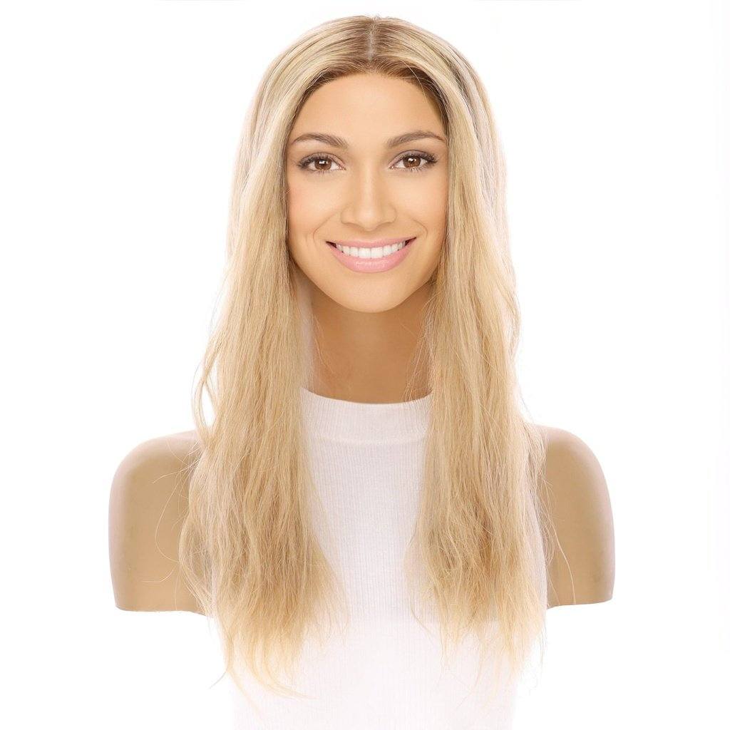 20" Princess Silk Top Wig Golden Blonde Wavy - Image 2