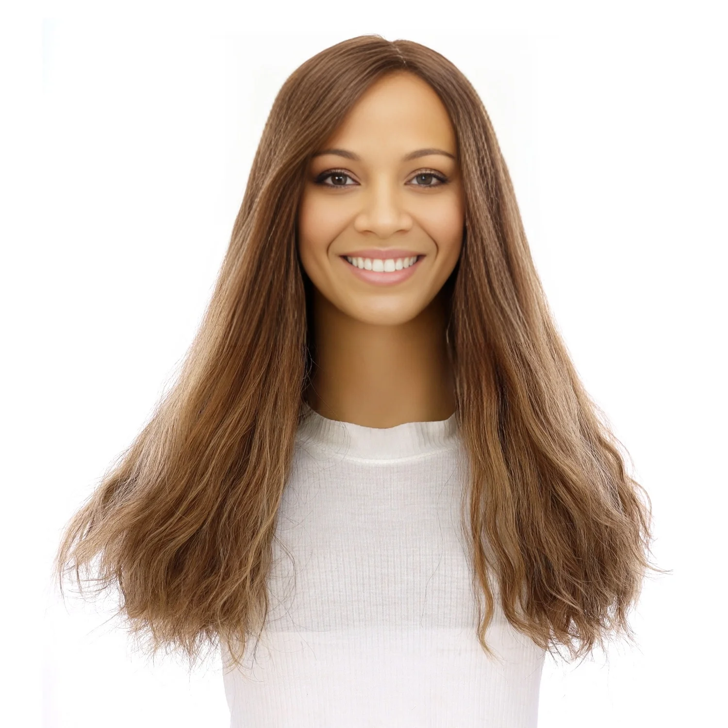 20" Princess Silk Top Wig Light Brown Babylight Wavy - Image 2