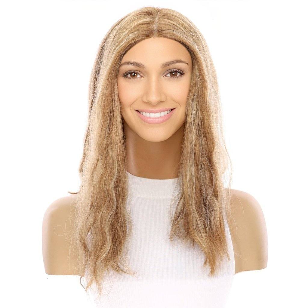 20" Princess Silk Top Wig Medium Blonde Wavy - Image 2