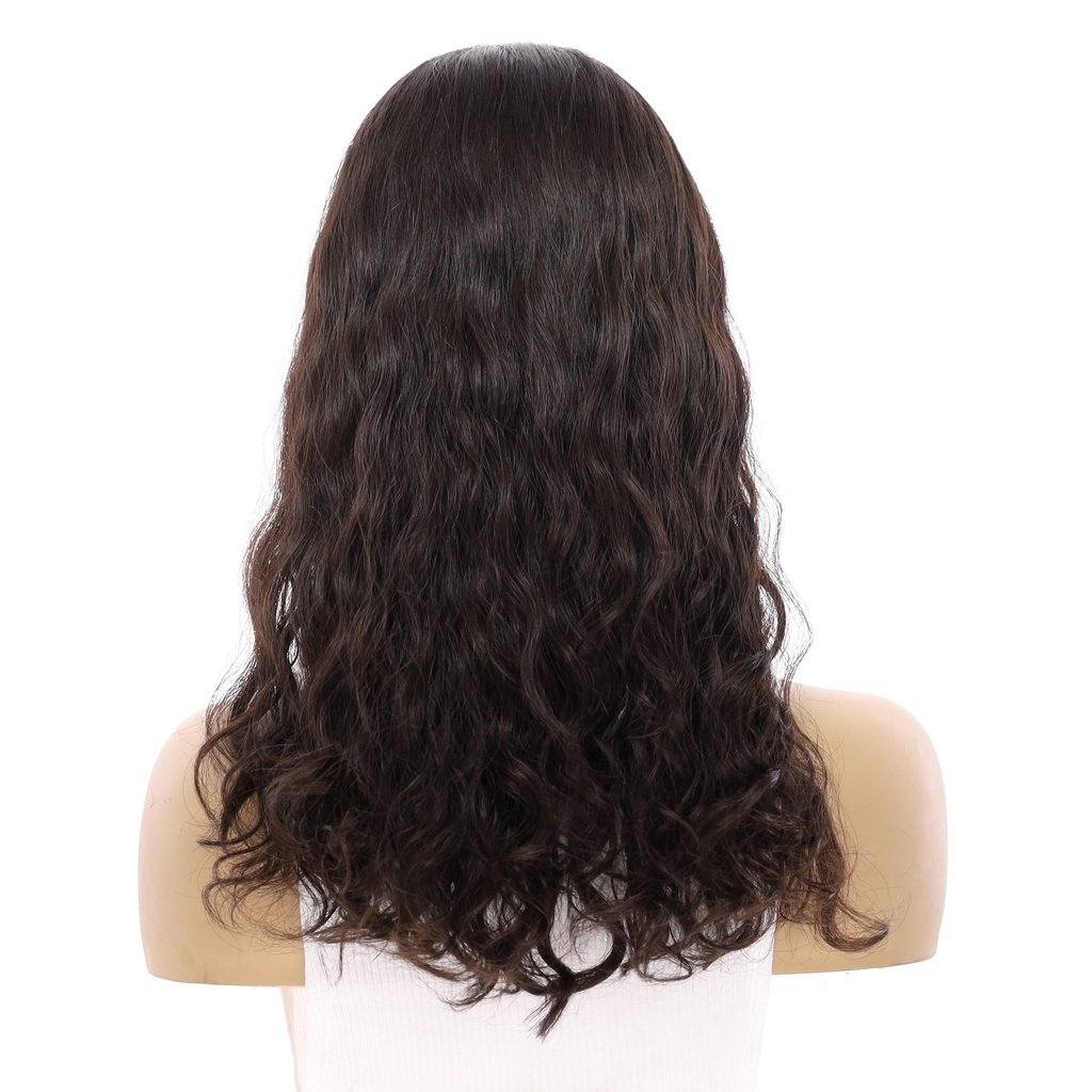 20" Princess Silk Top Wig Natural Black Wavy - Image 3