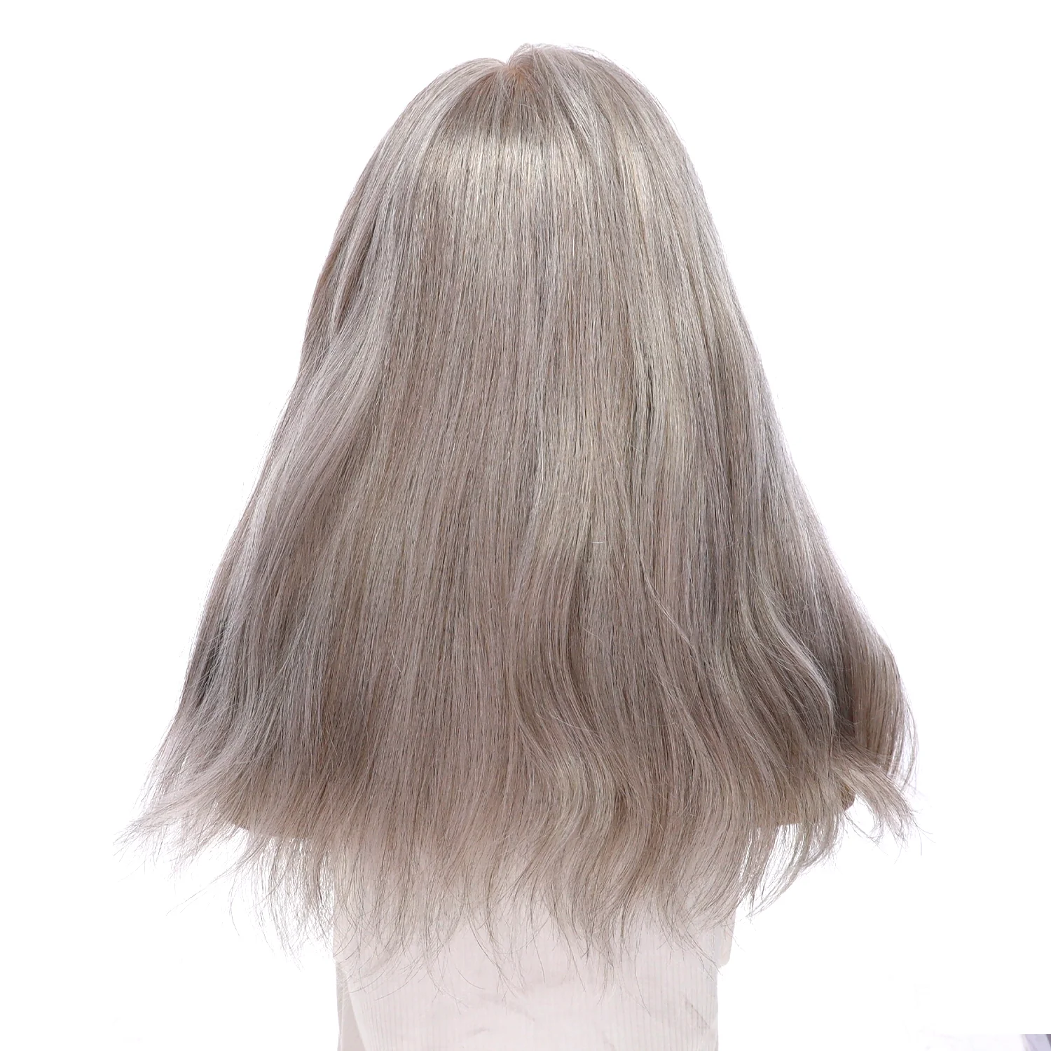 20" Princess Silk Top Wig Snow Grey - Image 3