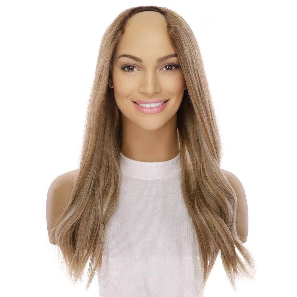 20" U-Shape Wig Ash Blonde - Image 3