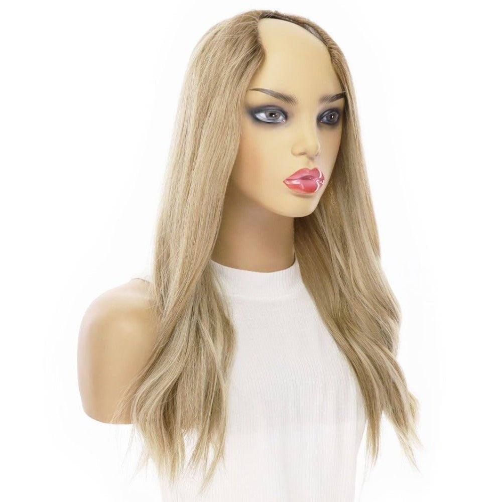 20" U-Shape Wig Ash Blonde - Image 4