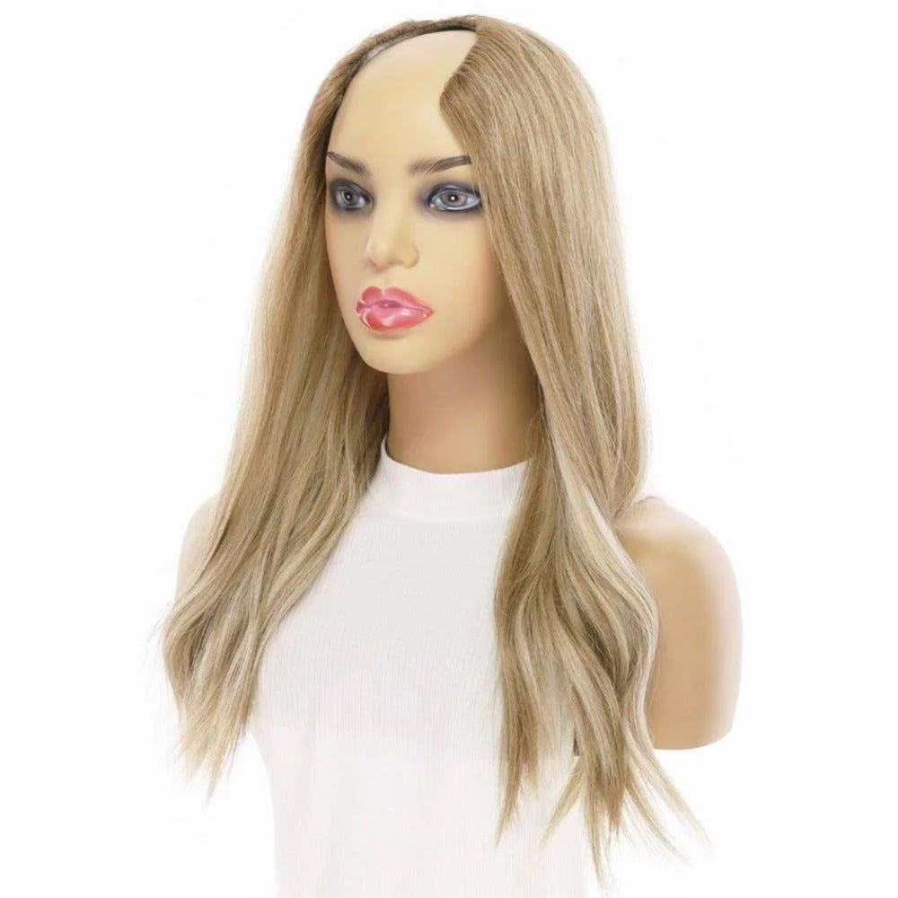 20" U-Shape Wig Ash Blonde - Image 6