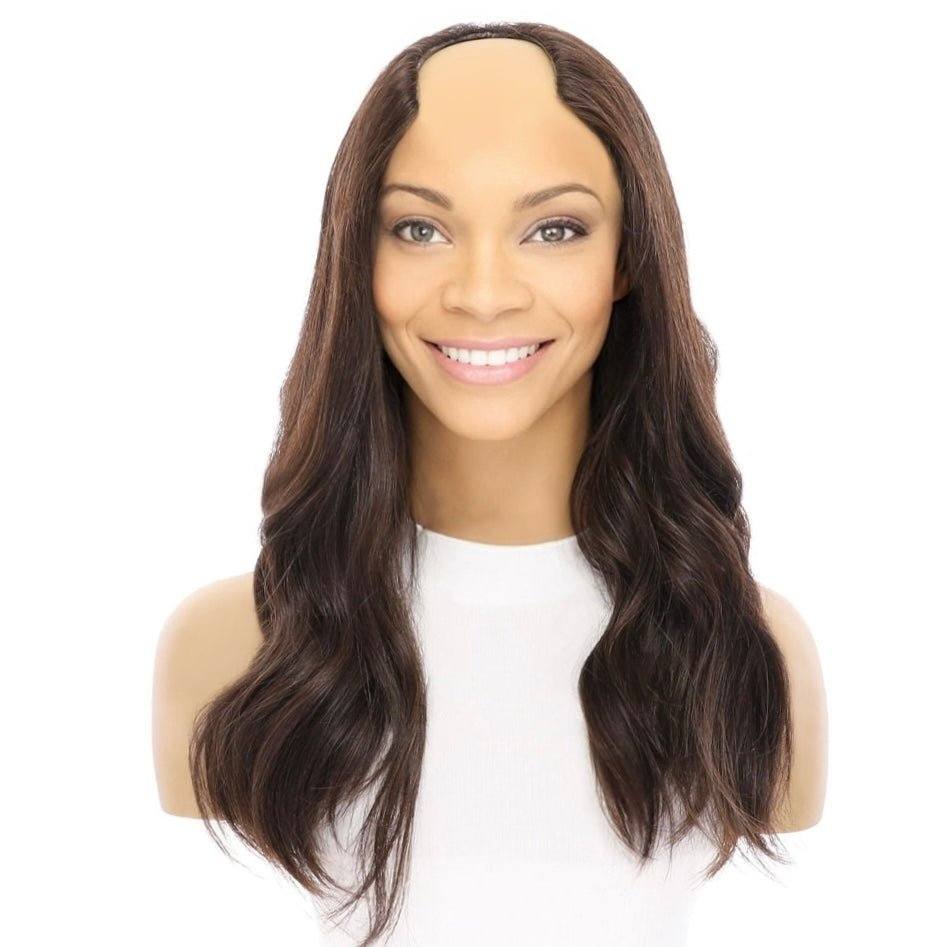 20" U-Shape Wig Dark Brown - Image 3