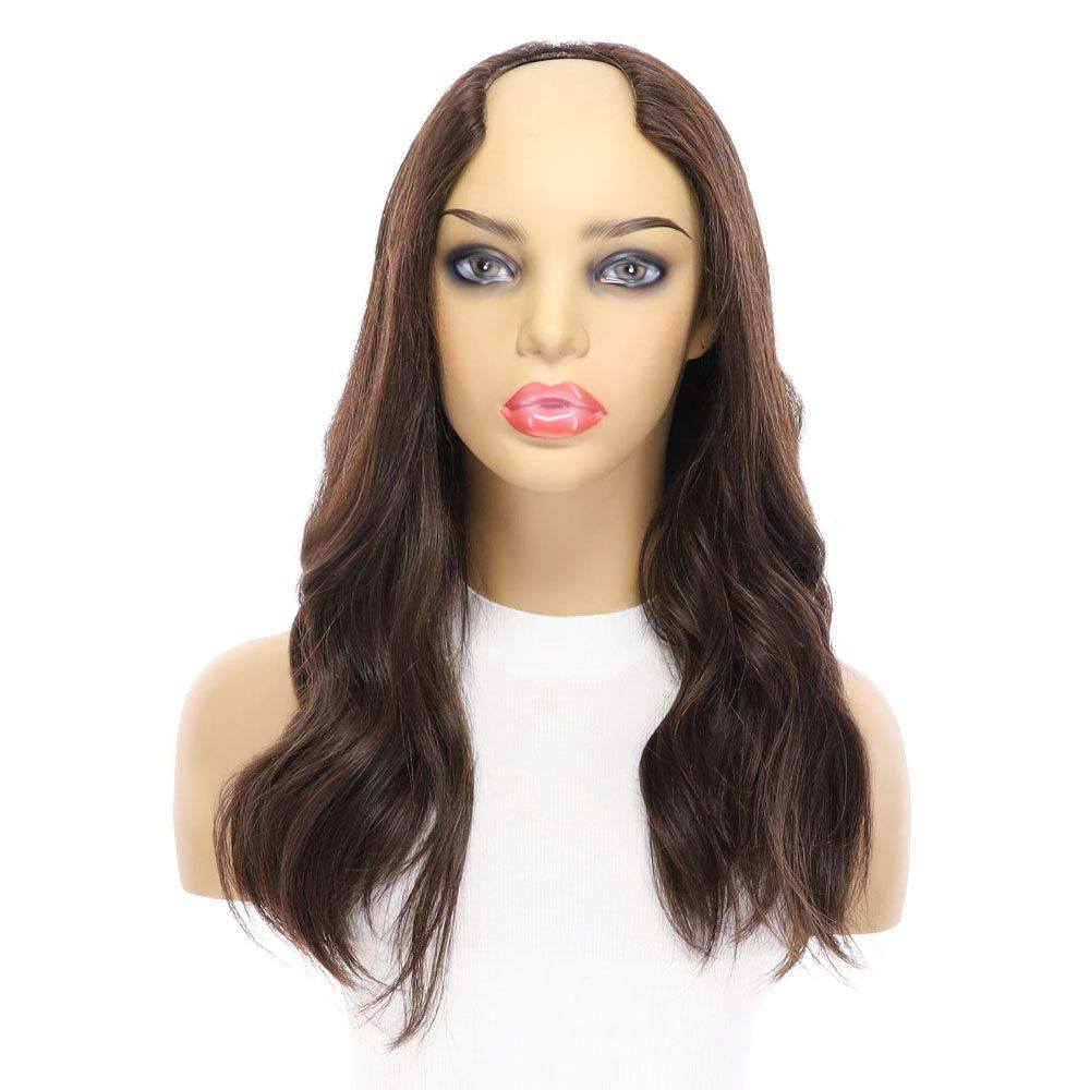 20" U-Shape Wig Dark Brown - Image 5