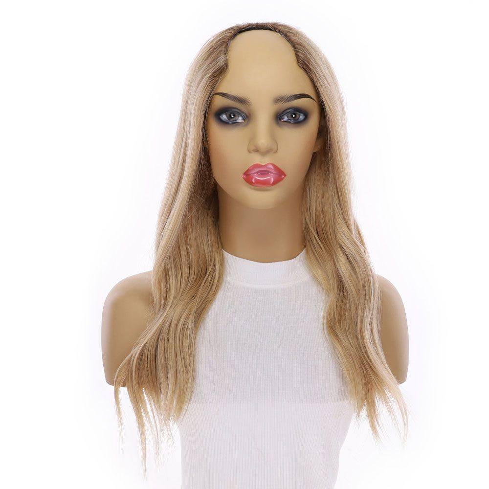 20" U-Shape Wig Golden Blonde - Image 3