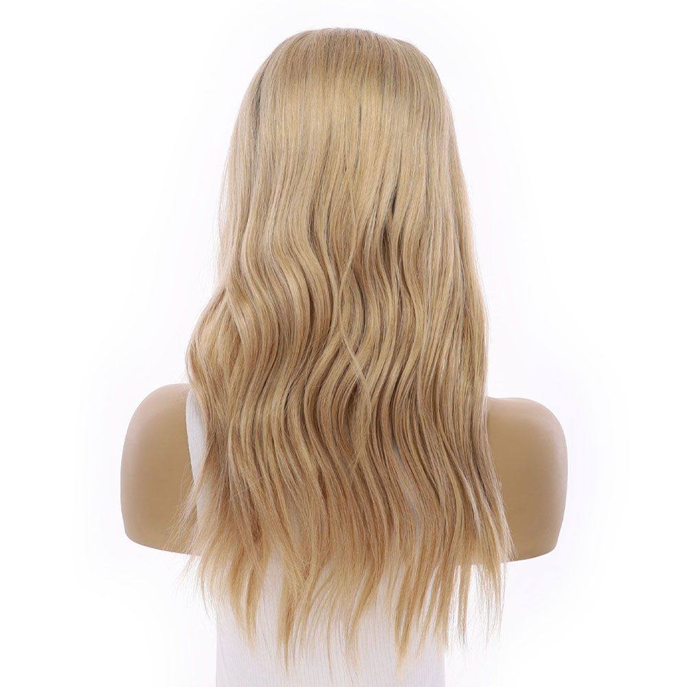 20" U-Shape Wig Golden Blonde - Image 4