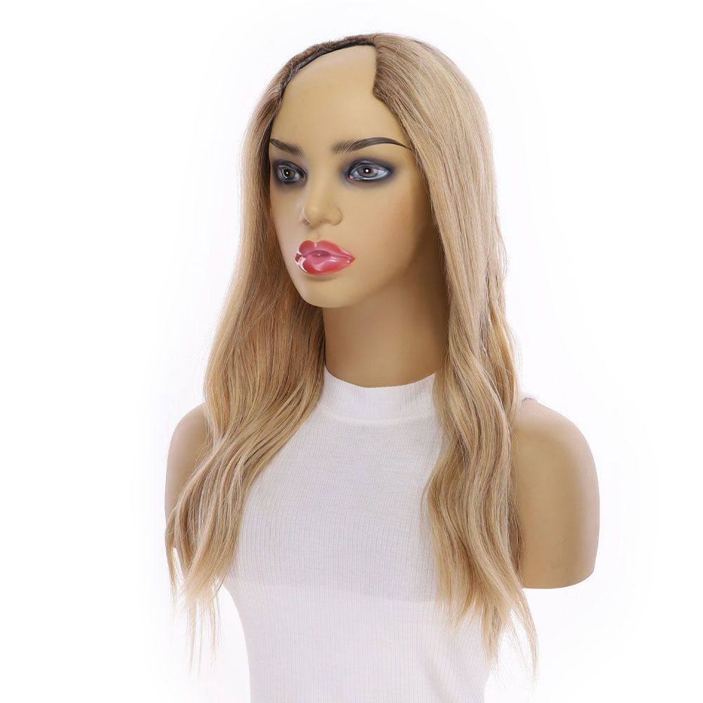 20" U-Shape Wig Golden Blonde - Image 5