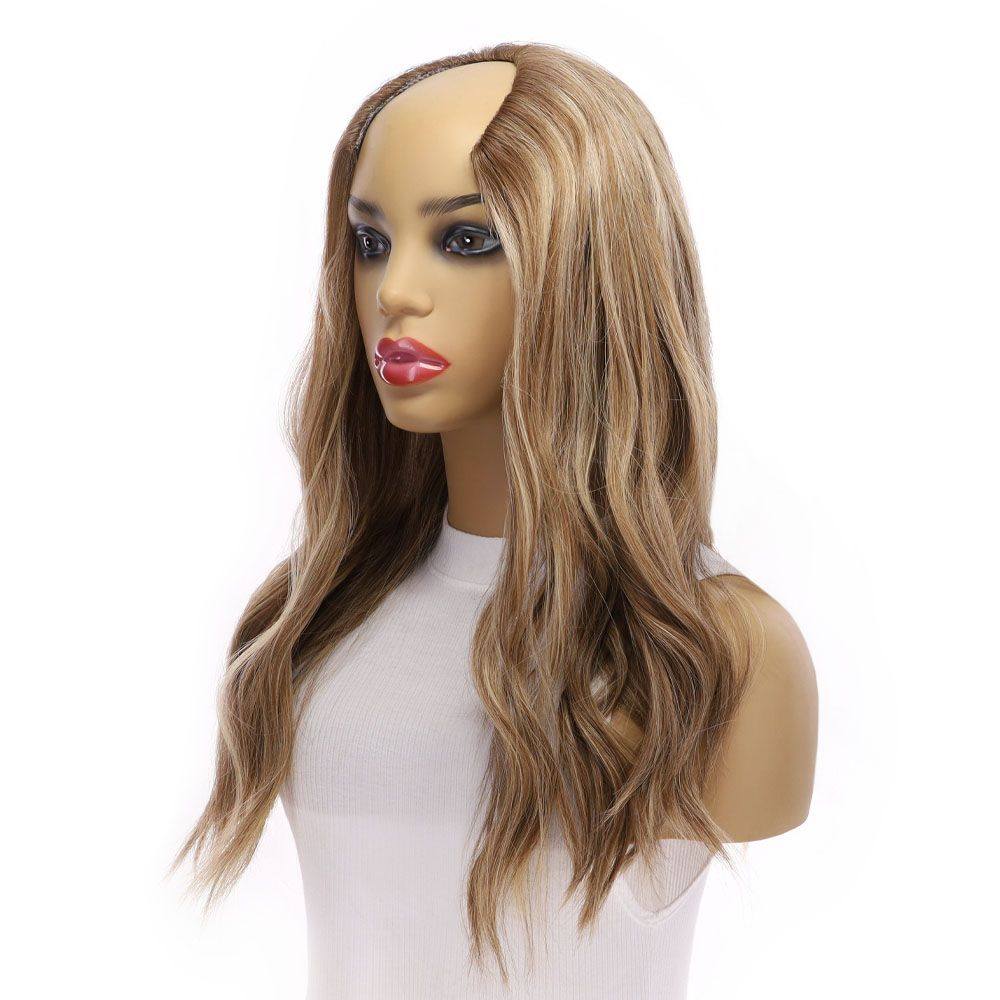 20" U-Shape Wig Medium Blonde - Image 3