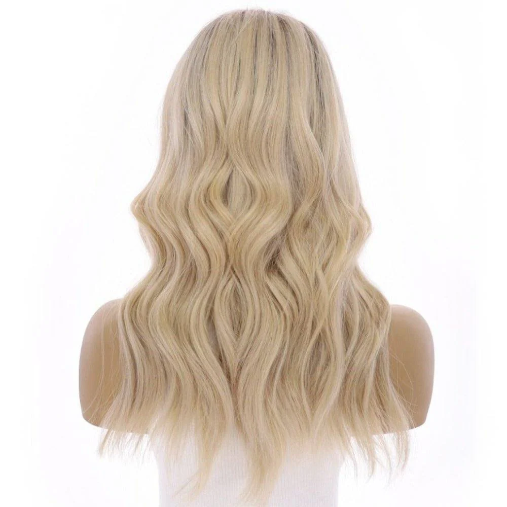 20" U-Shape Wig Beige Blonde - Image 6