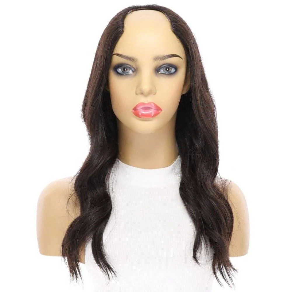 20" U-Shape Wig Soft Black - Image 5