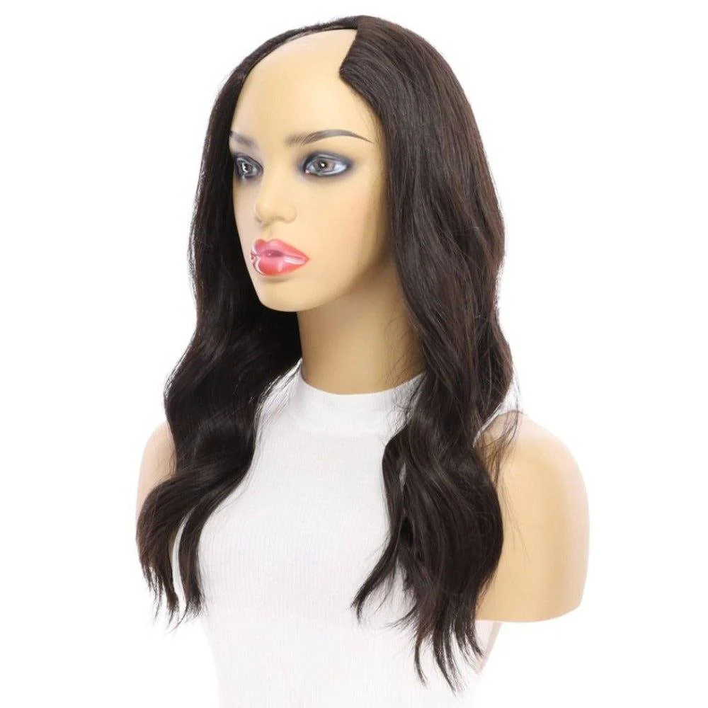 20" U-Shape Wig Soft Black - Image 6