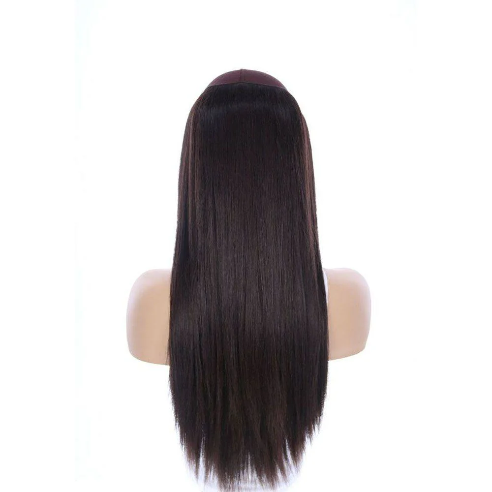 24" HatFall Wig Natural Black - Image 9