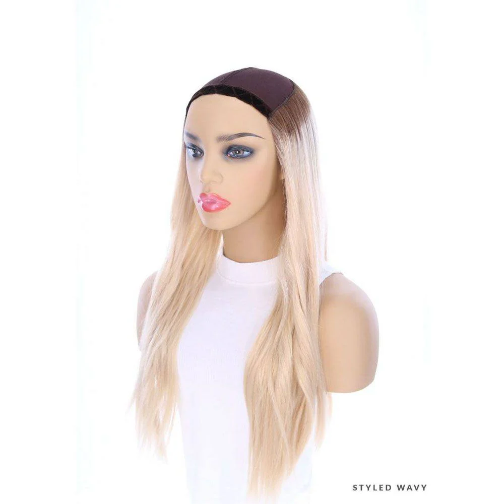 24" HatFall Wig Beige Blonde - Image 11