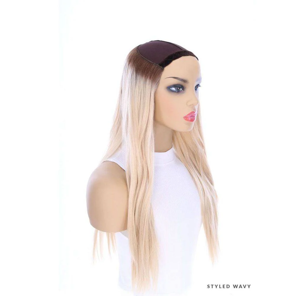 24" HatFall Wig Beige Blonde - Image 5