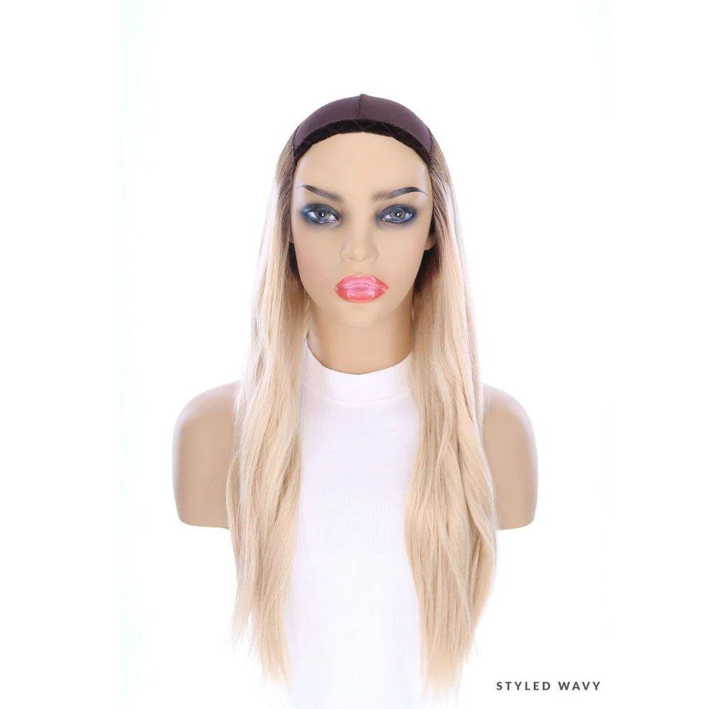 24" HatFall Wig Beige Blonde - Image 6