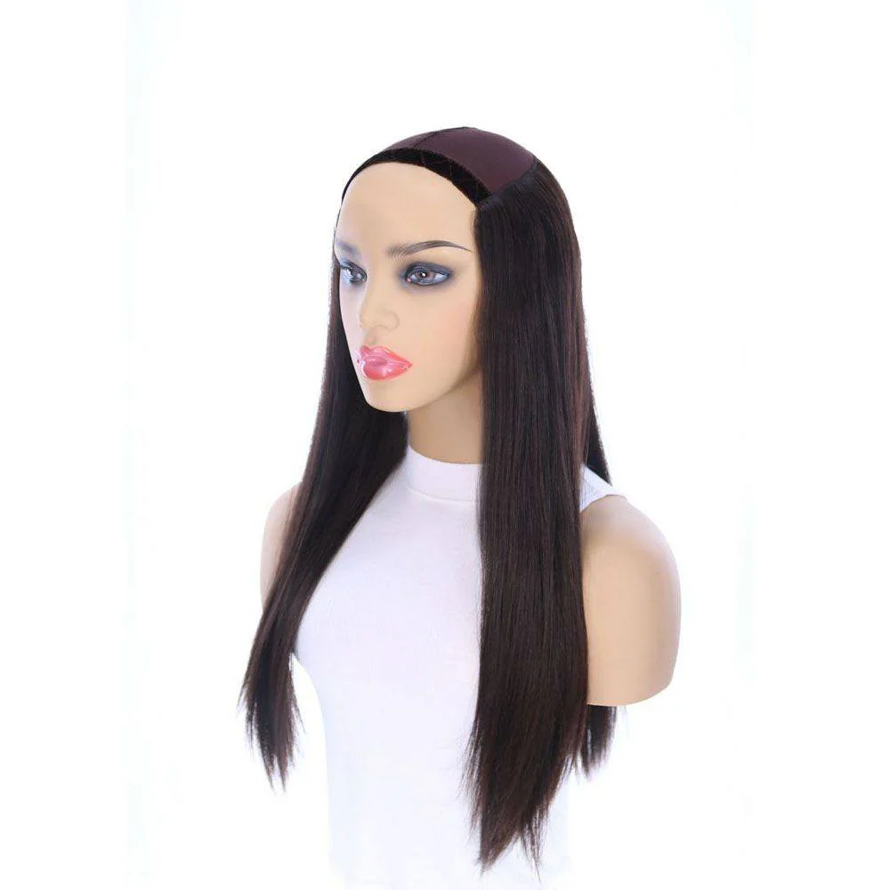 24" HatFall Wig Soft Black - Image 10