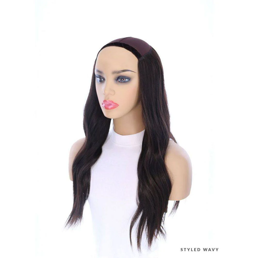 24" HatFall Wig Soft Black - Image 13