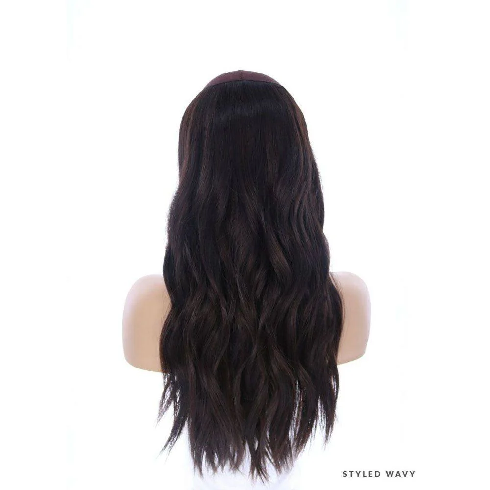 24" HatFall Wig Soft Black - Image 14