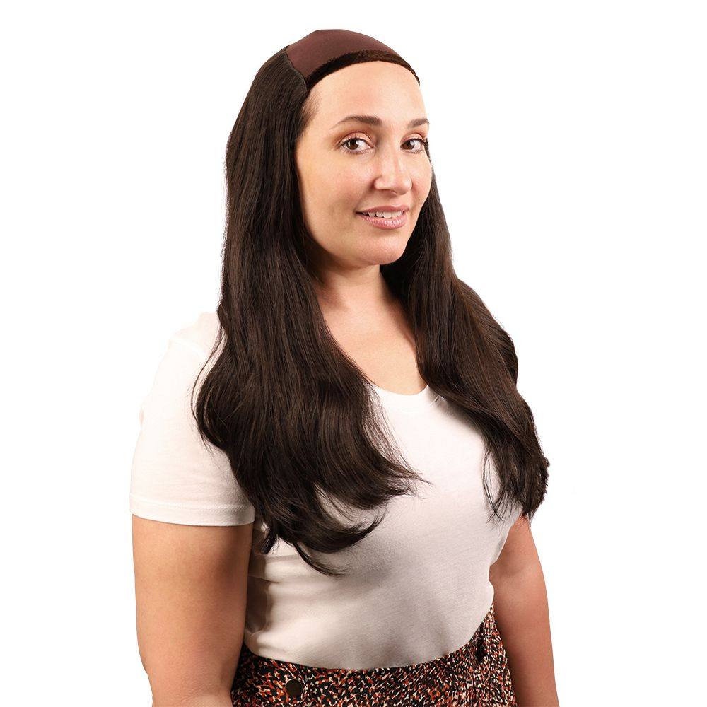 24" HatFall Wig Soft Black - Image 2