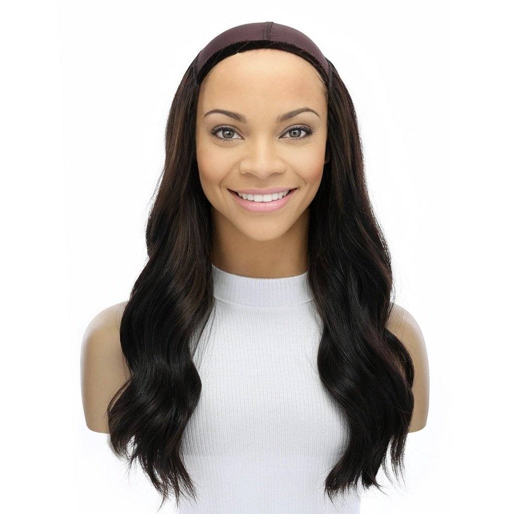 24" HatFall Wig Soft Black - Image 5