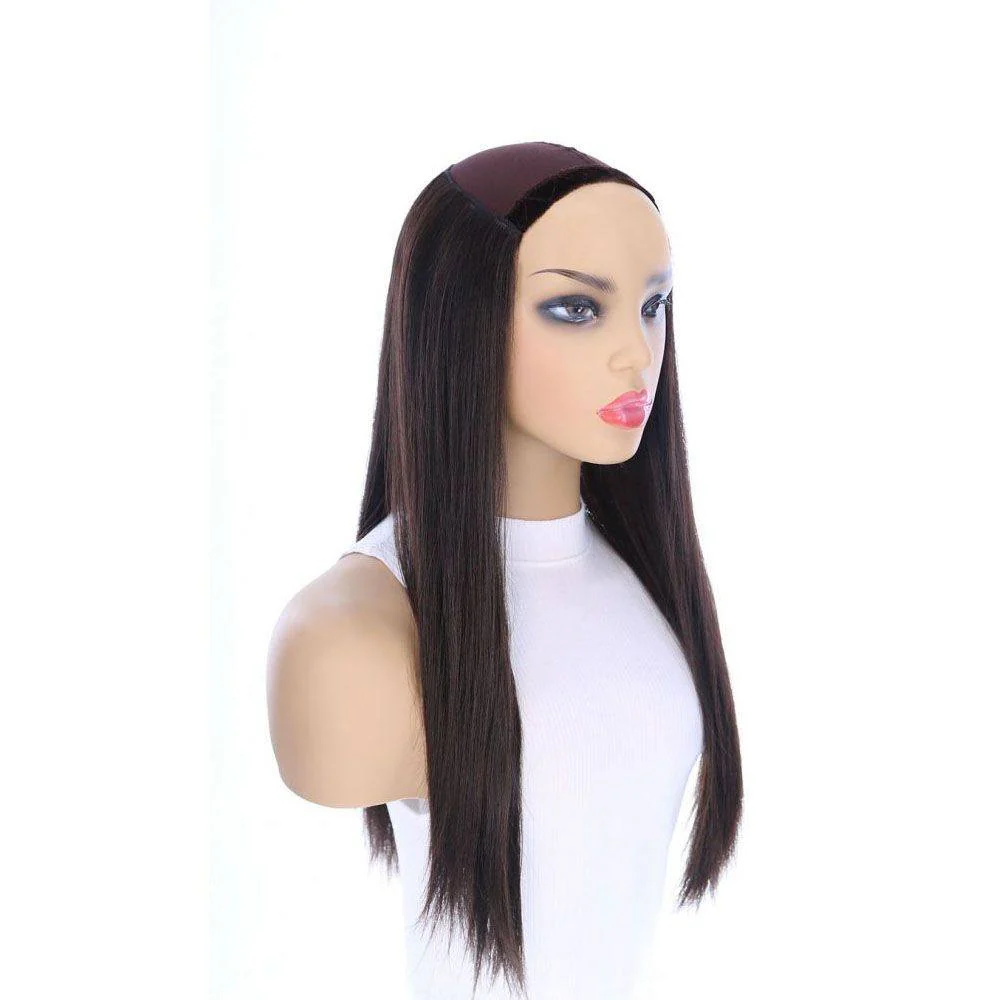24" HatFall Wig Soft Black - Image 6