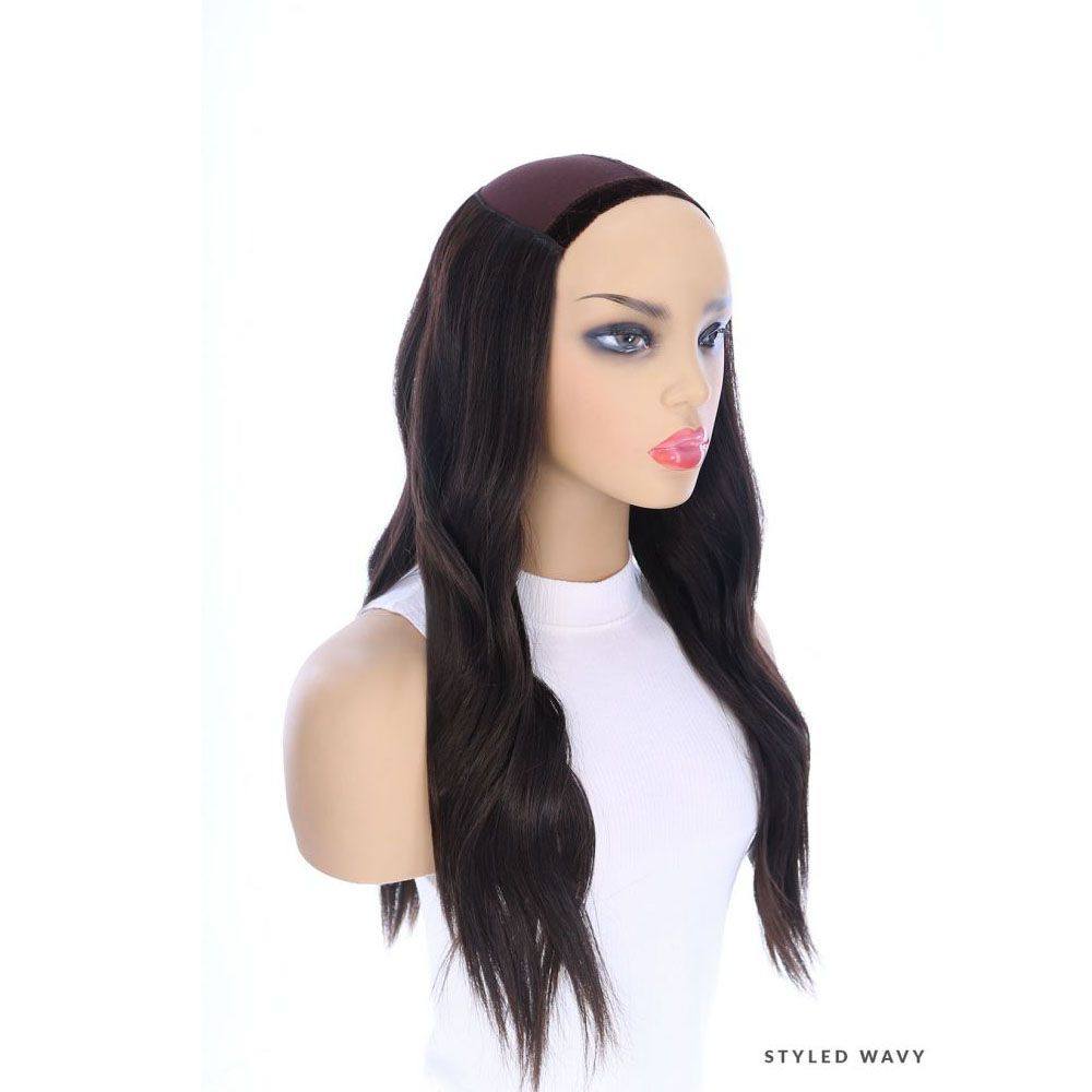 24" HatFall Wig Soft Black - Image 7