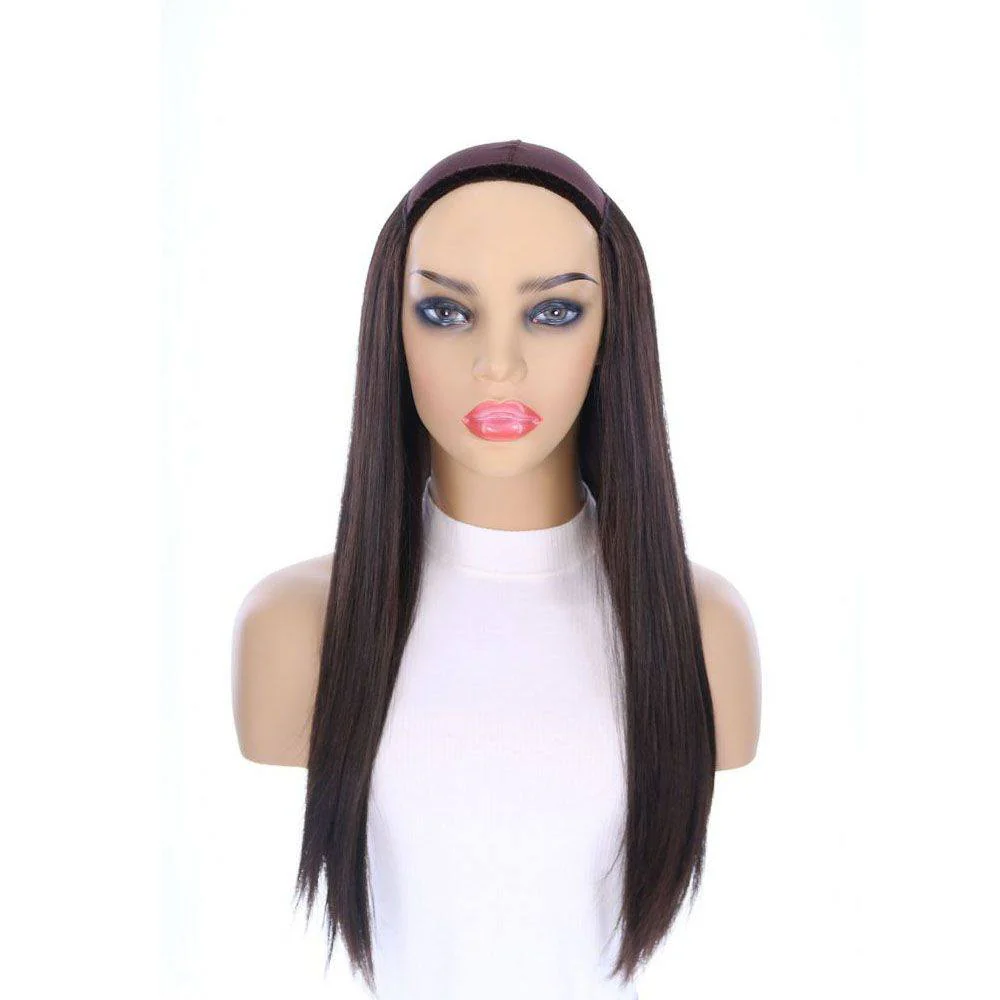 24" HatFall Wig Soft Black - Image 8
