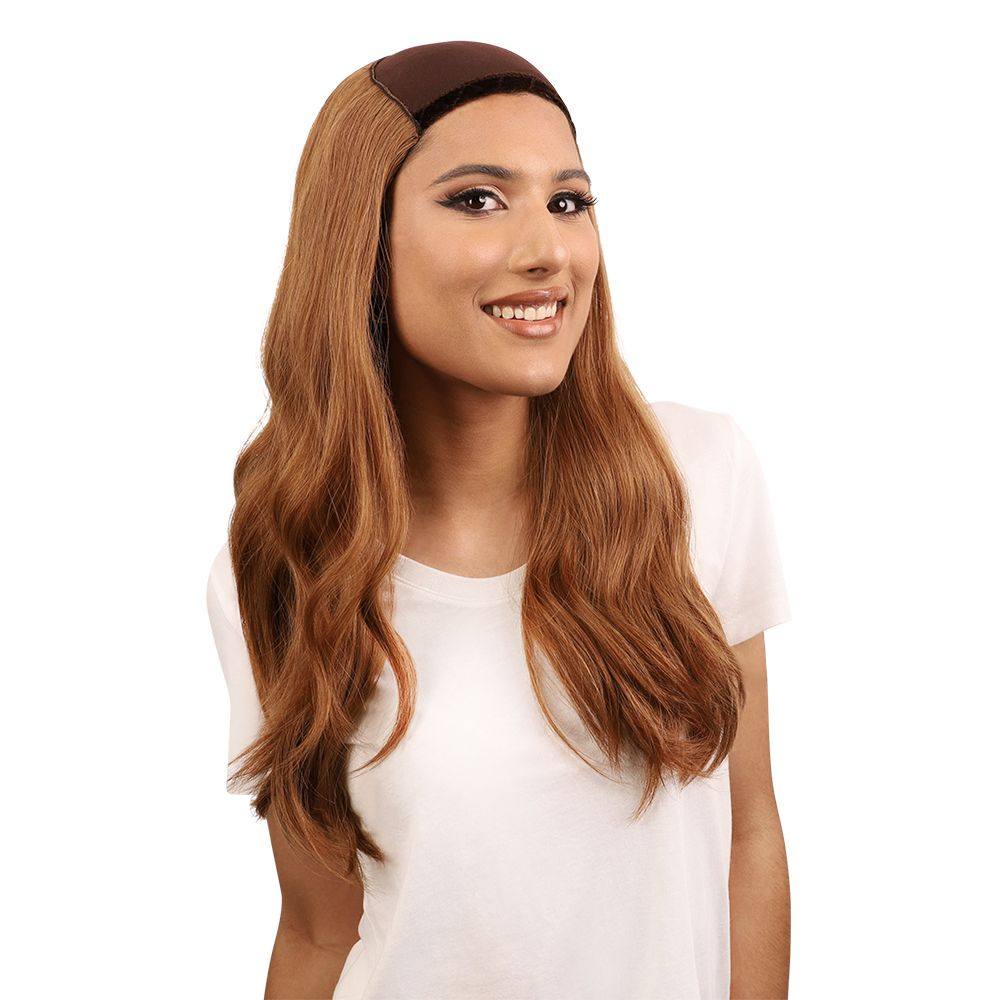 24" HatFall Wig Strawberry Blonde - Image 2