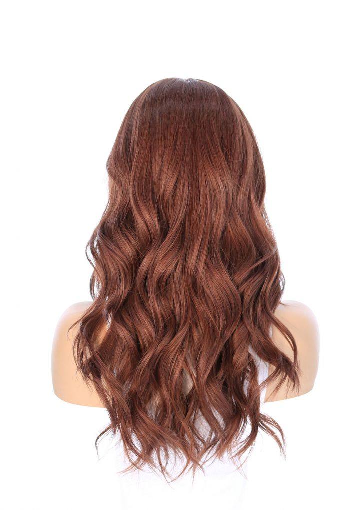 22" Ponytail Silk Part Wig Auburn - Image 3