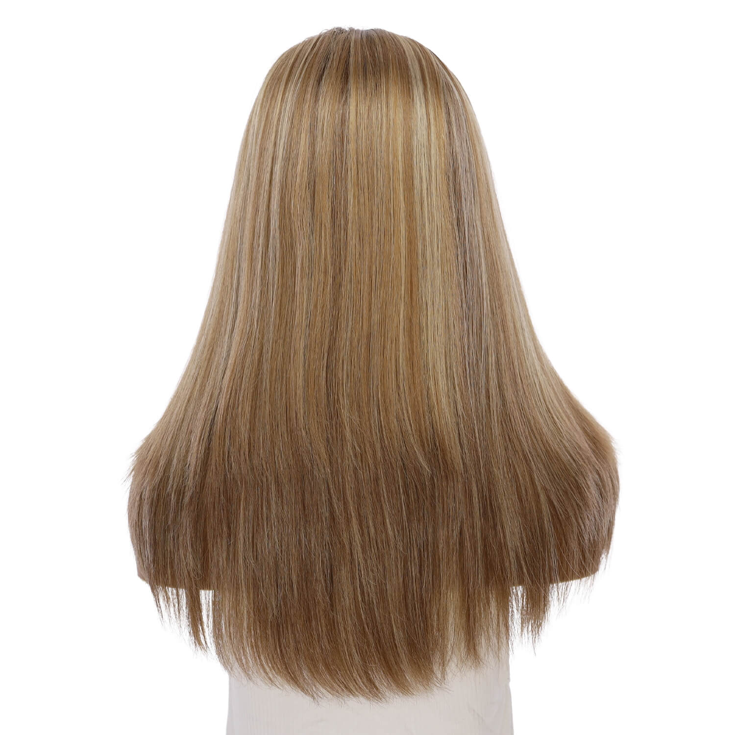 22" Ponytail Silk Part Wig Medium Blonde - Image 3