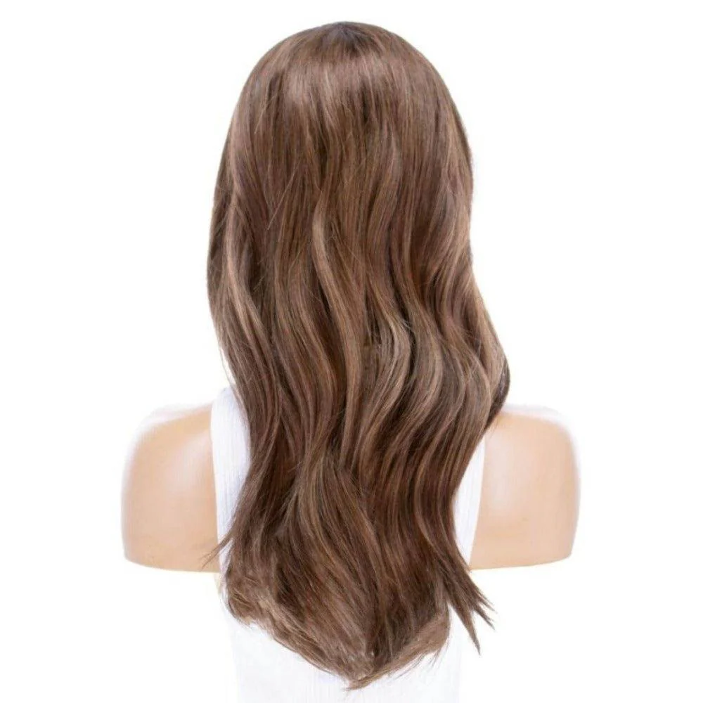 22" Ponytail Silk Part Wig Medium Brown Babylight - Image 3