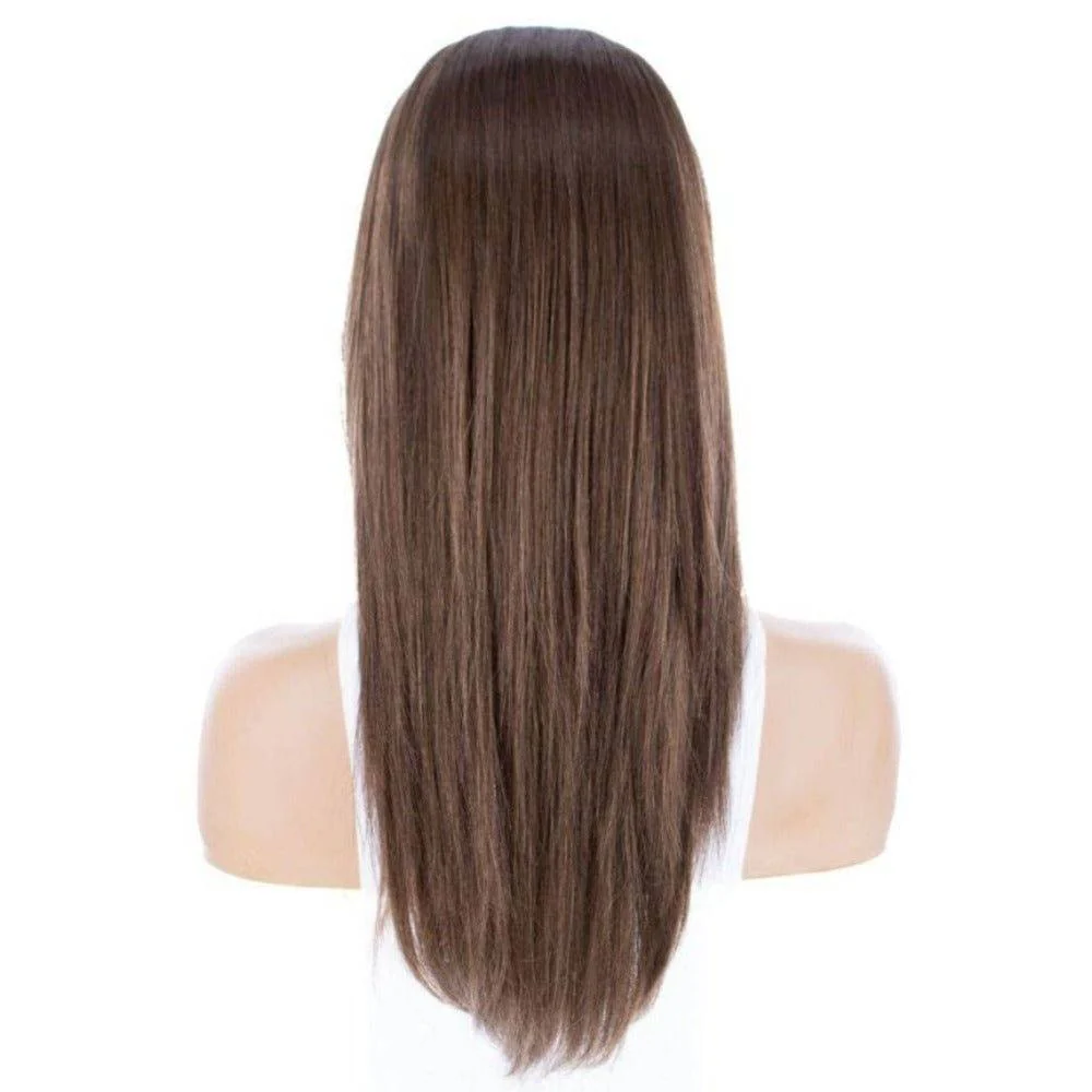 22" Ponytail Silk Part Wig Medium Brown Babylight - Image 4