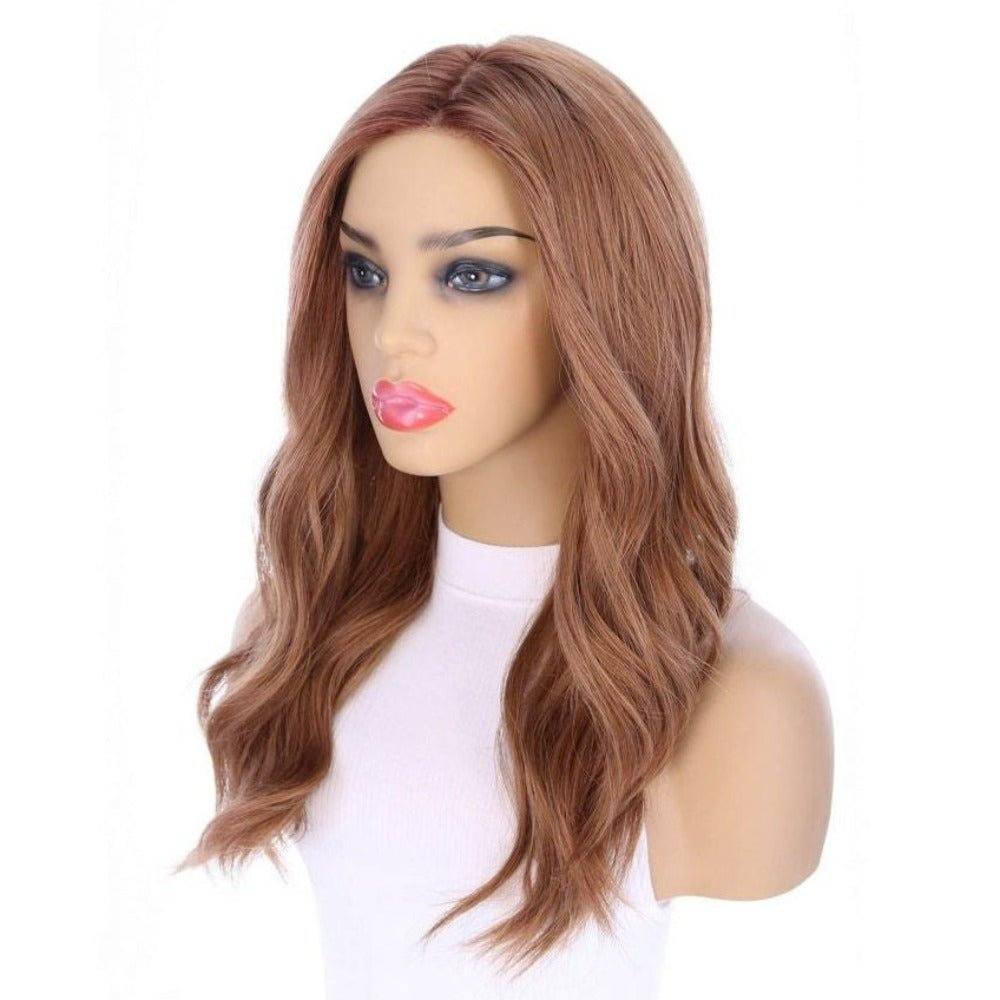 22" Ponytail Silk Part Wig Strawberry Blonde w/ Partial Rooting - Image 6